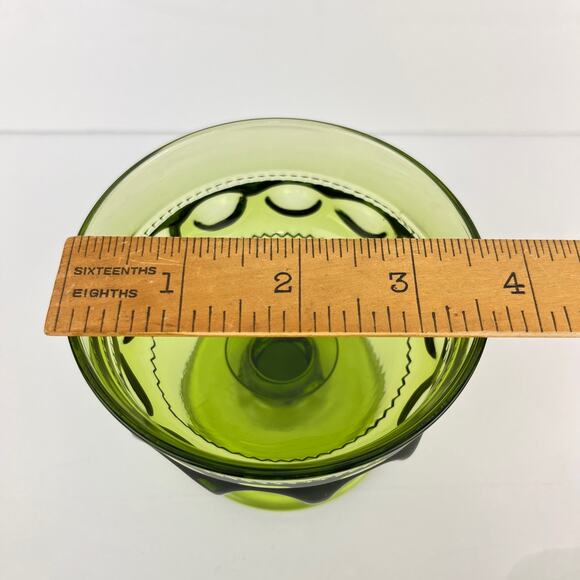 Vintage Indiana Kings Crown Thumbprint Sherbet Cups Set of 4 - Picture 8 of 8